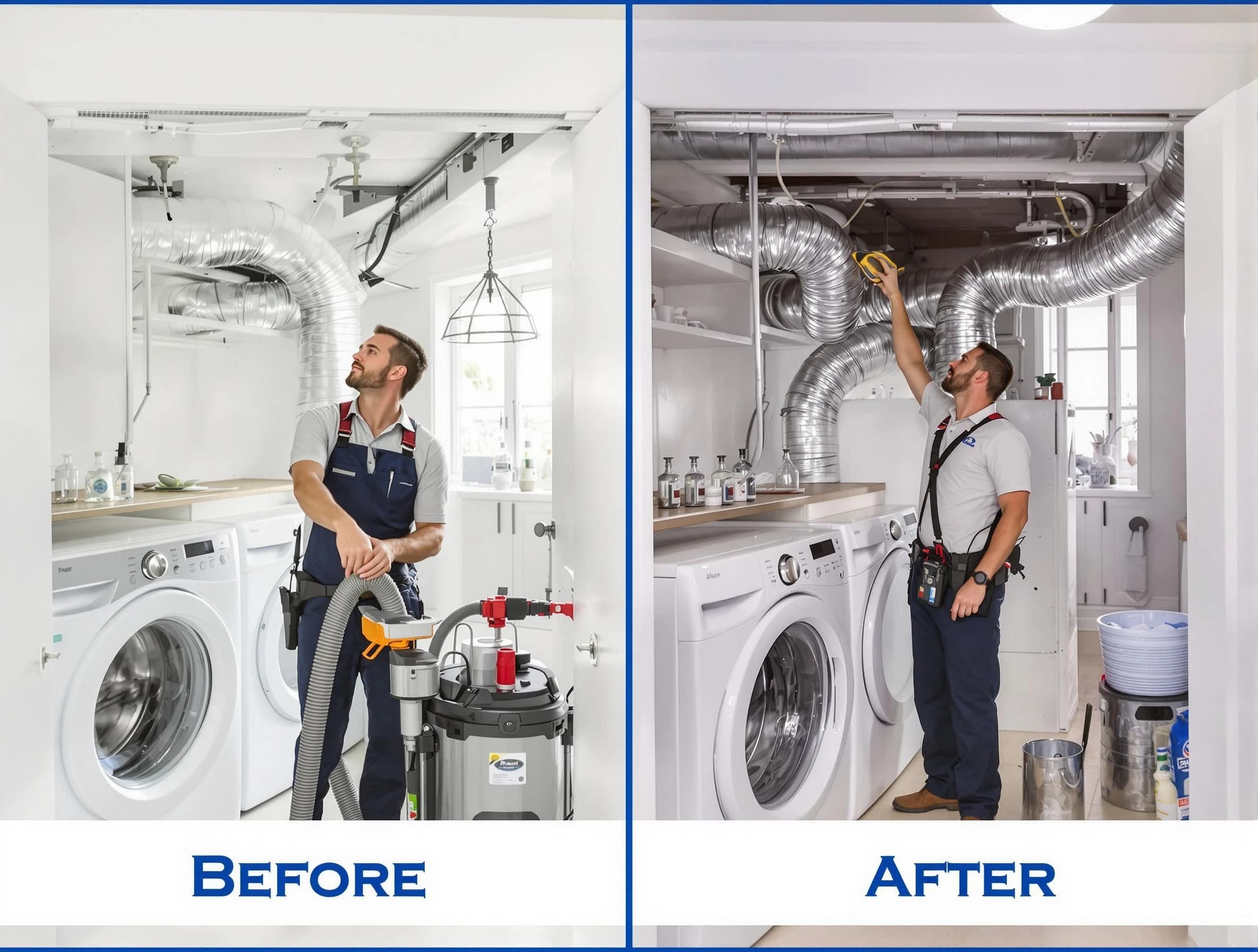 Expert gas dryer vent cleaning by Mustang Dryer Vent Cleaning in Mustang