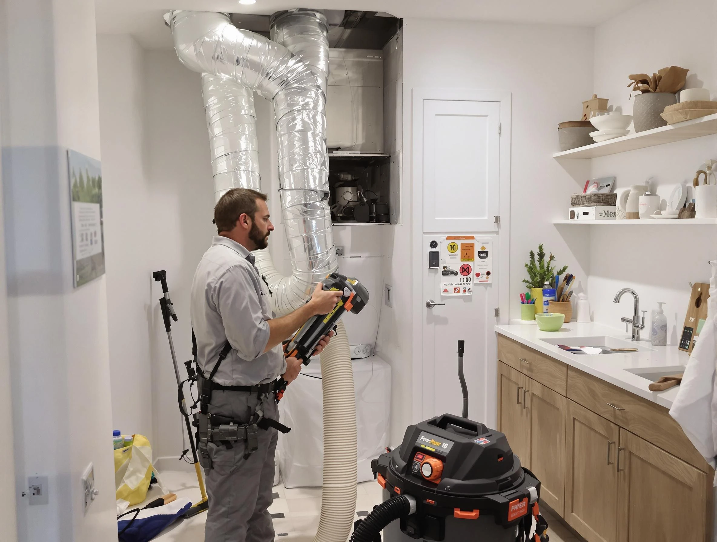 Clogged Dryer Vent Cleaning in Mustang