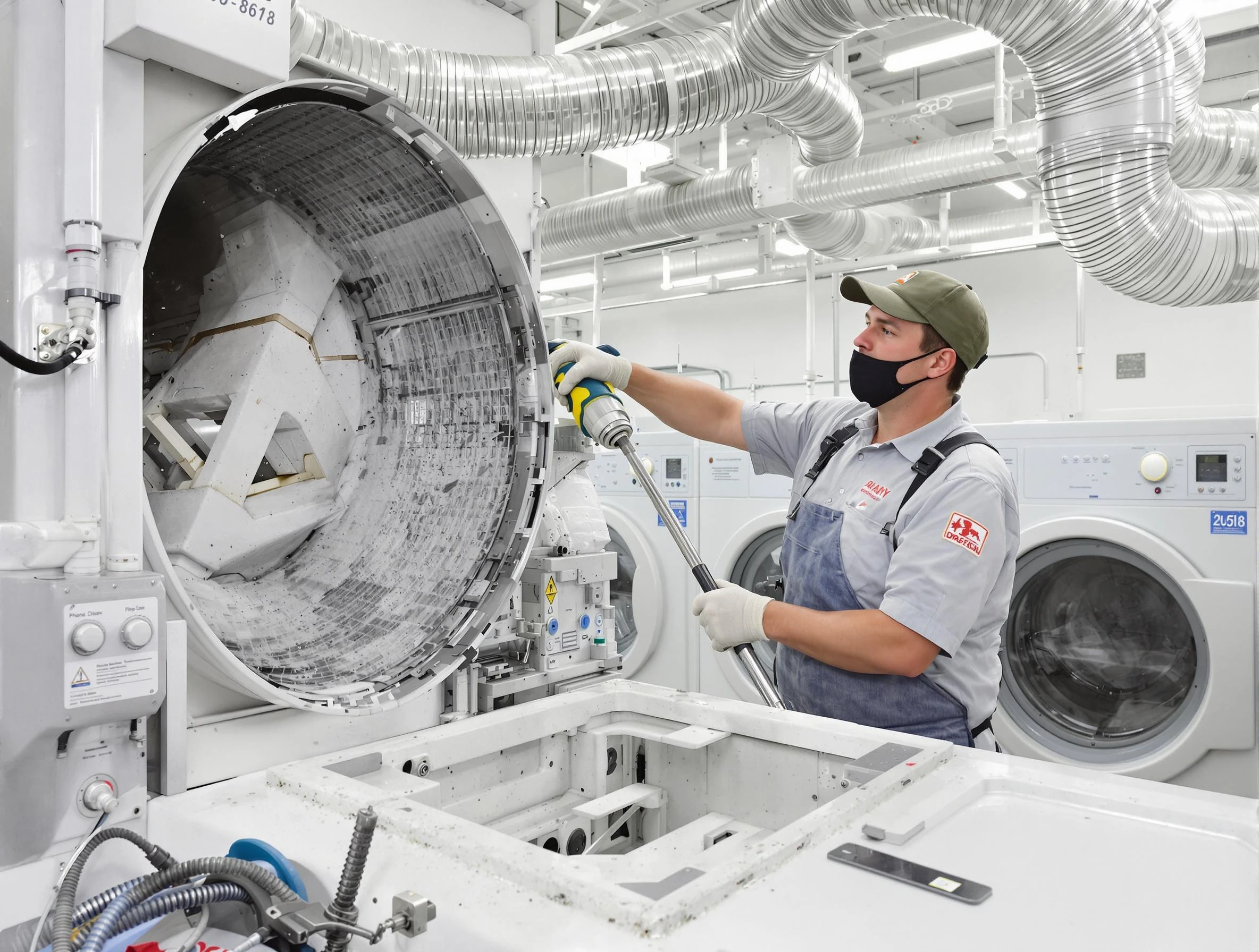 Commercial Dryer Vent Cleaning in Mustang