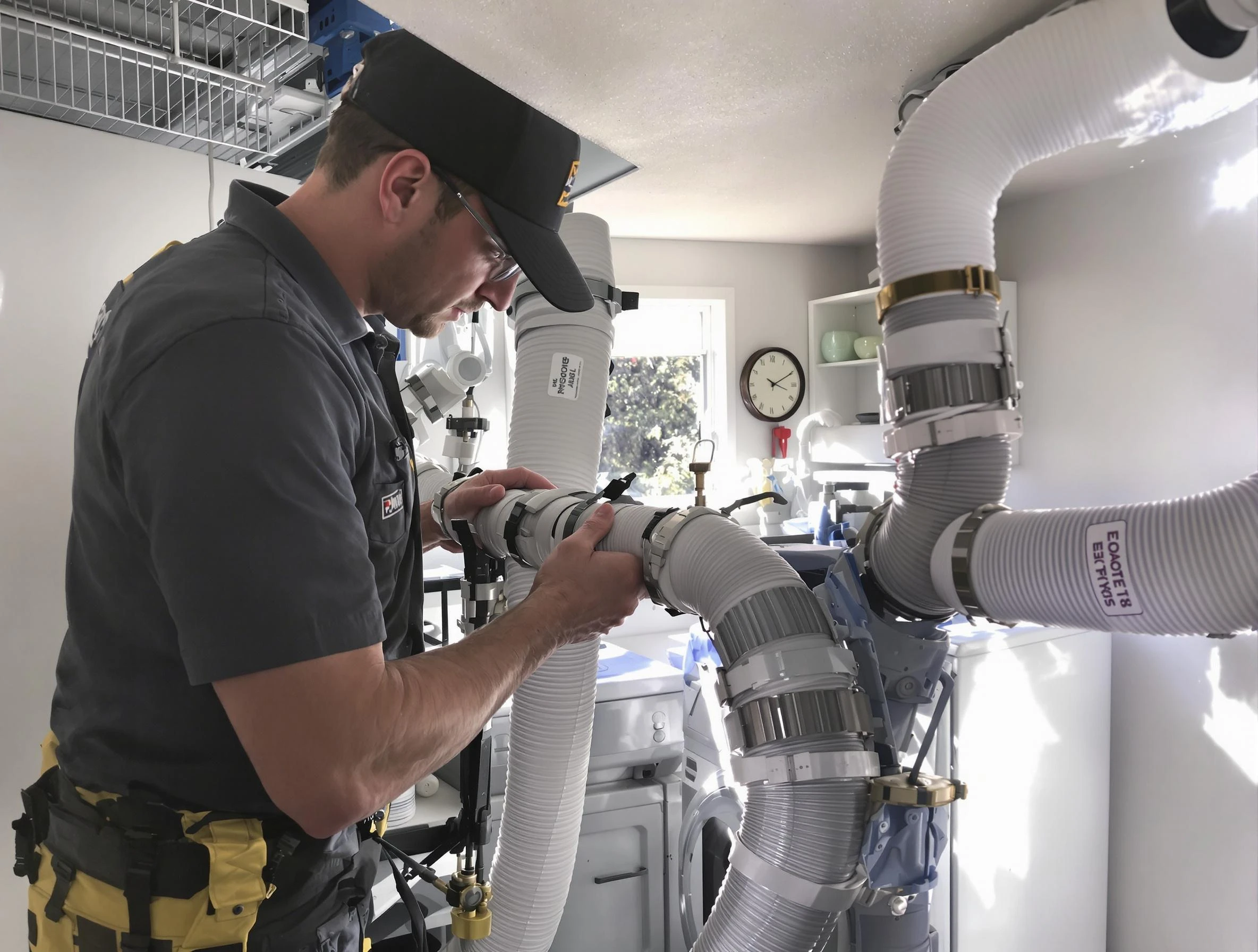 Dryer Vent Hose Installation in Mustang