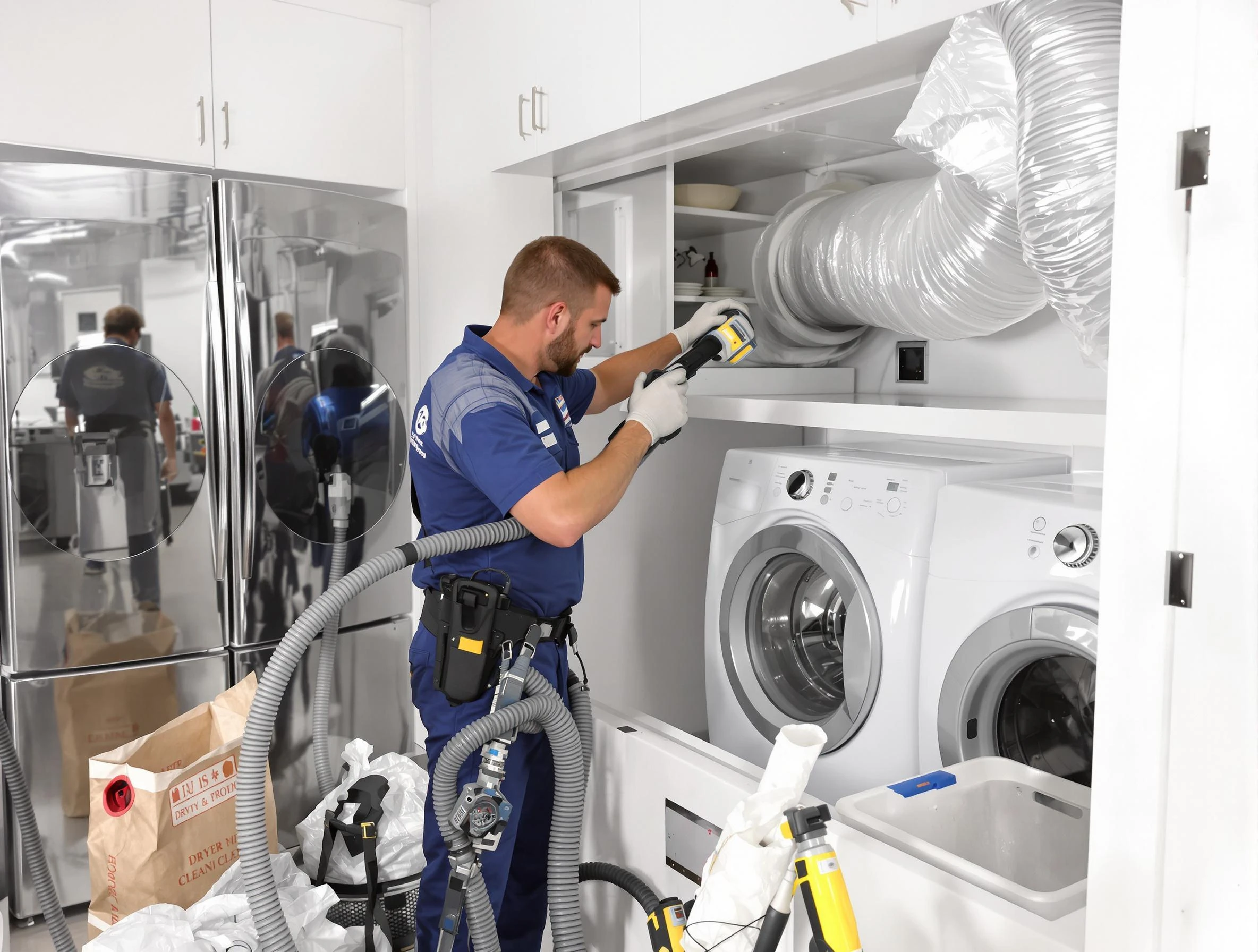Professional duct cleaning by Mustang Dryer Vent Cleaning in Mustang