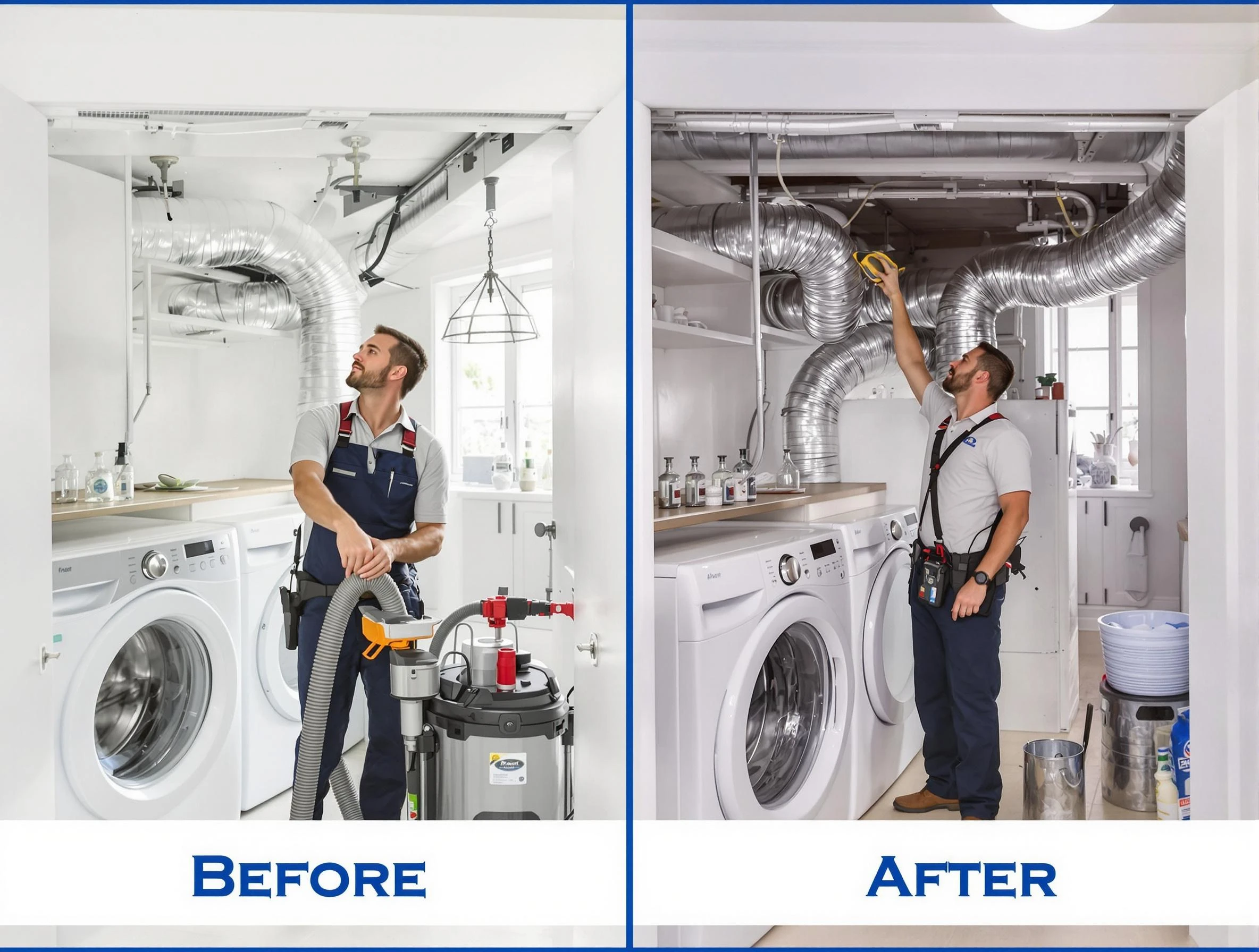 Expert gas dryer vent cleaning by Mustang Dryer Vent Cleaning in Mustang